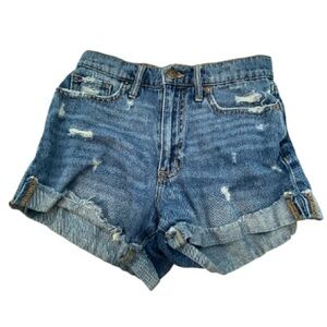 Aeropostale Distressed Denim Shorts